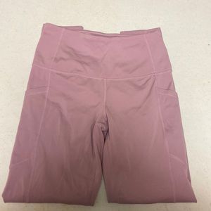 Pink leggings with a hint of purple